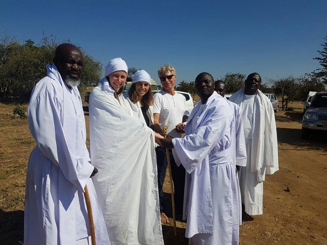 Prophet Emanuel Gwandida and his congregants