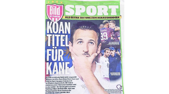 NO TITLE FOR KANE DOMINATES GERMANY BACK PAGES