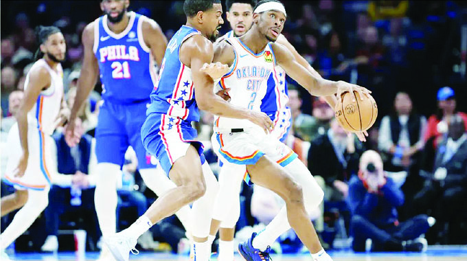 76ers end Thunder’s 6-game win streak