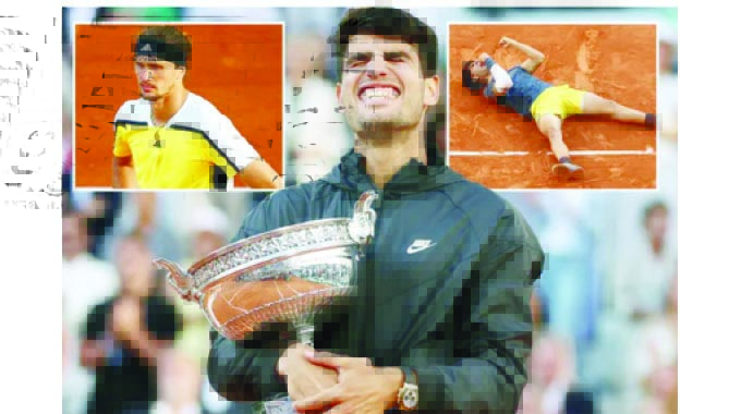 Alcaraz enters all-surface elite