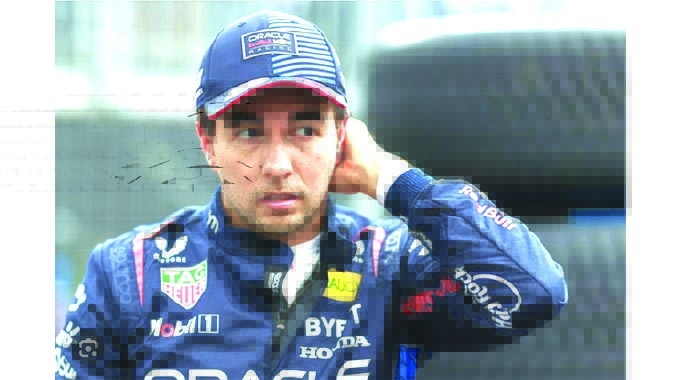 PEREZ HANDED THREE PLACE GRID DROP FOR SPANISH GP