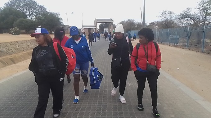 Dynamos female supporters in town