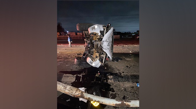 Close call: Dynamos defenders in horror crash