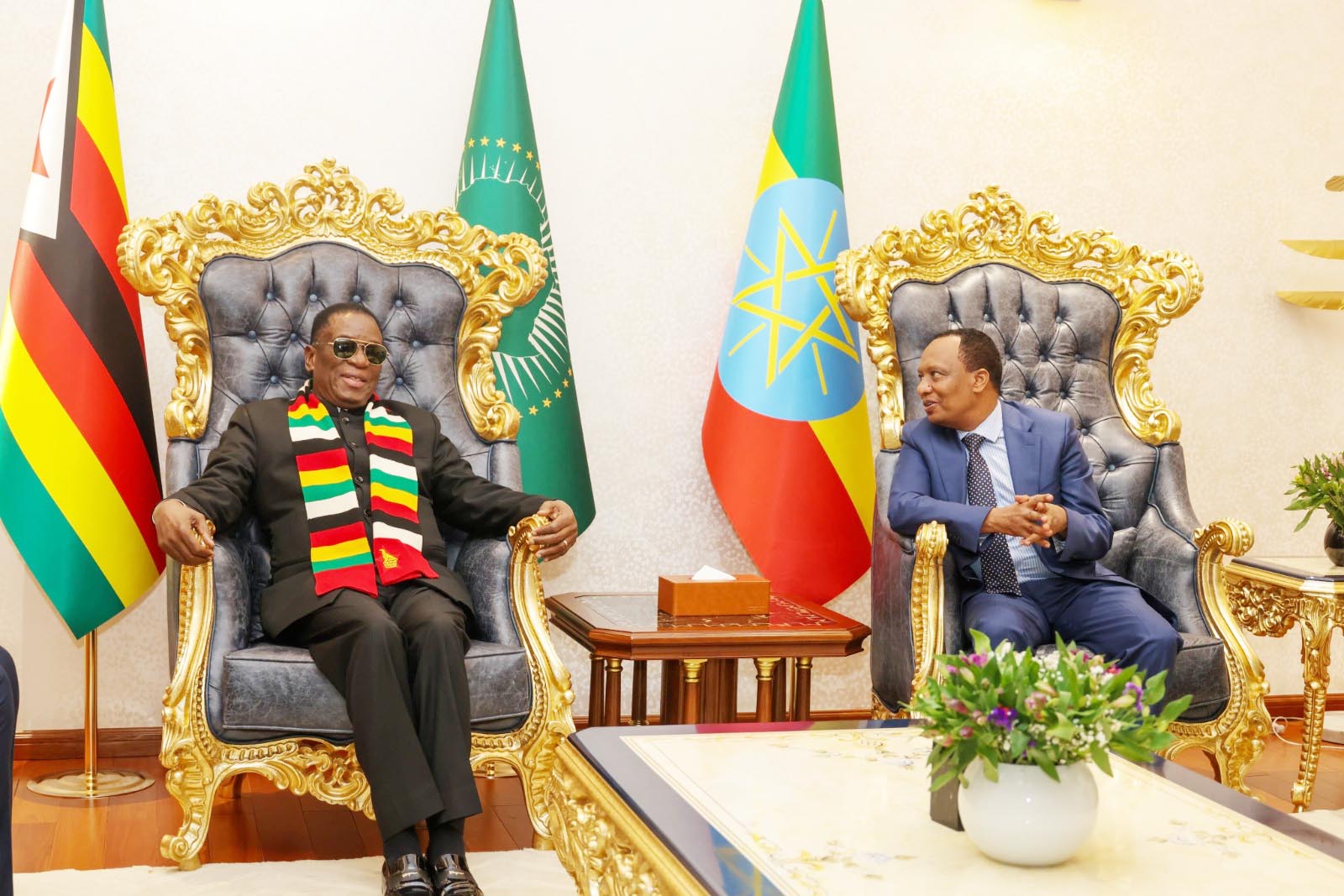 President gets down to business in Ethiopia