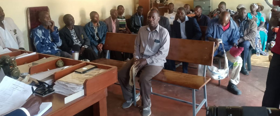 Joseph Kashiri at Chief Makoni’s community court