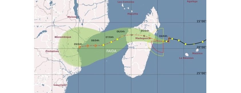 The MSD is closely monitoring Tropical Storm Faida’s trajectory