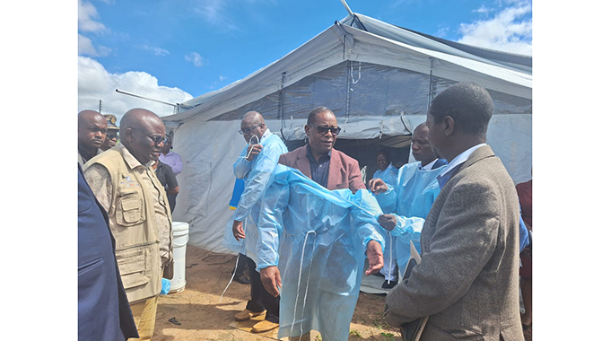 Dr Mombeshora visits cholera hotspots in Bindura
