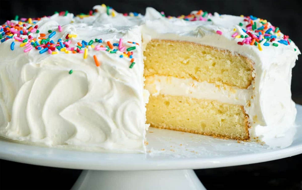 Easy homemade vanilla cake