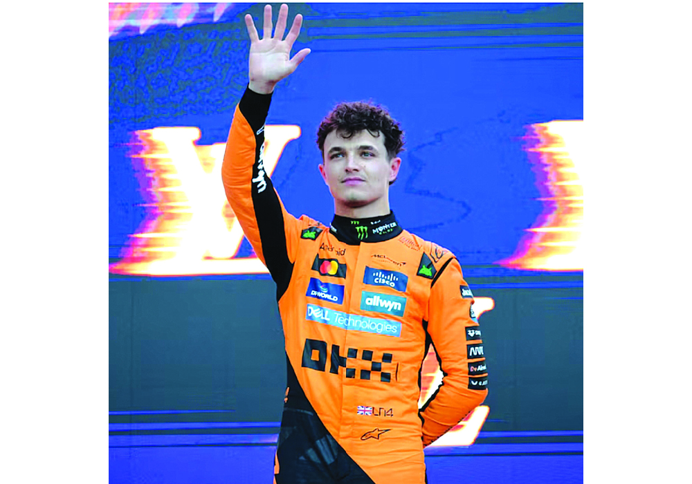 NORRIS CHASING AN F1 HAT-TRICK