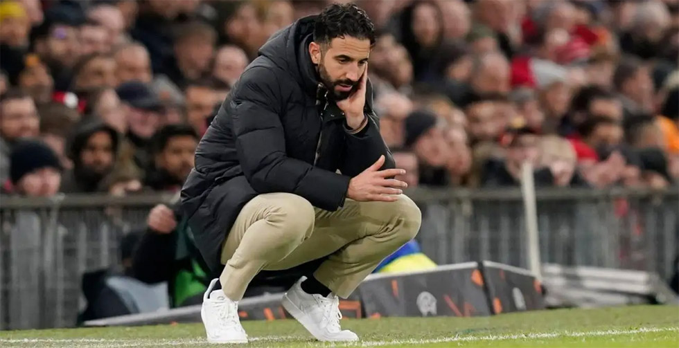 Manchester United coach Ruben Amorim