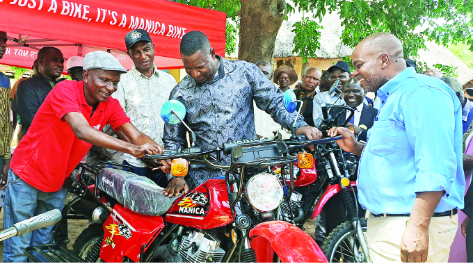 Mbire councillors get motorbikes to improve mobility