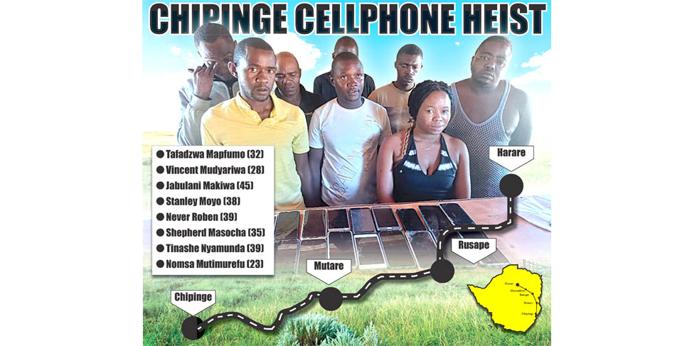 The suspects allegedly travelled all the way from Harare