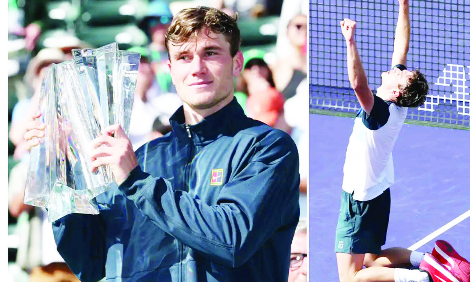 Draper pummels Rune to win Indian Wells title