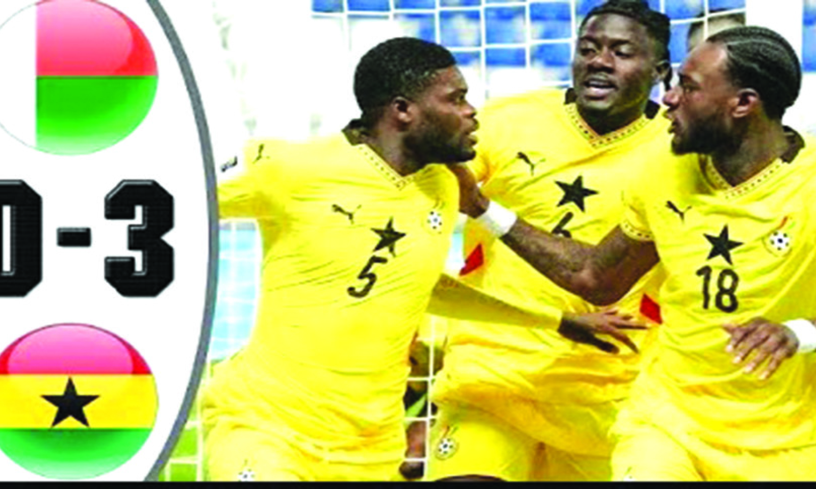 Ghana stay on course after Partey brace