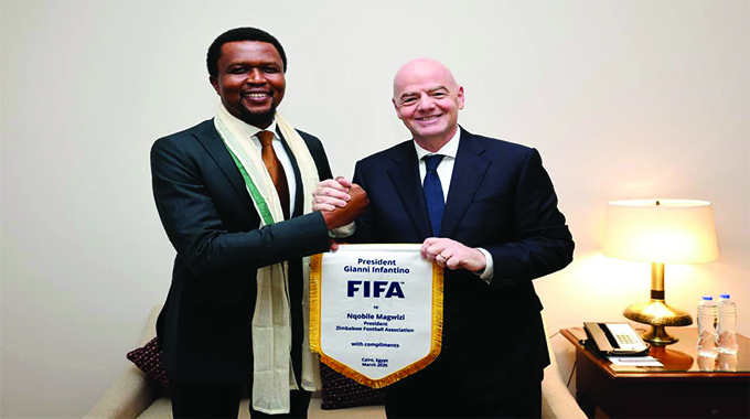 Infantino welcomes Magwizi into the Fifa family