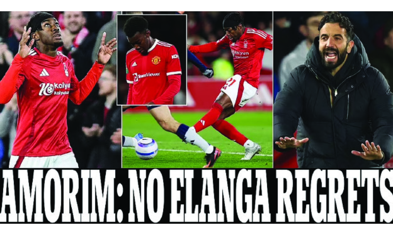 AMORIM: NO ELANGA REGRETS