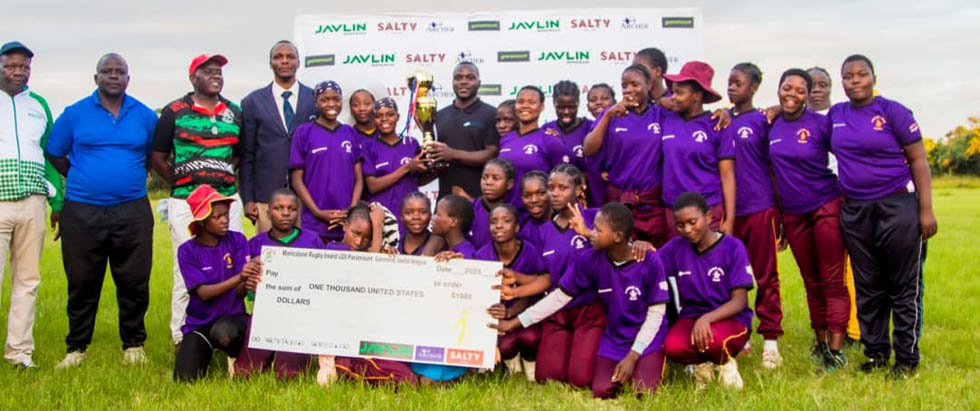 NUMERO UNO . . . The Manicaland Rugby U-20 Paramount Garments Javlin League 2025 season girls’ winners, Dangamvura-based, Eastern Giants, pose for a picture
