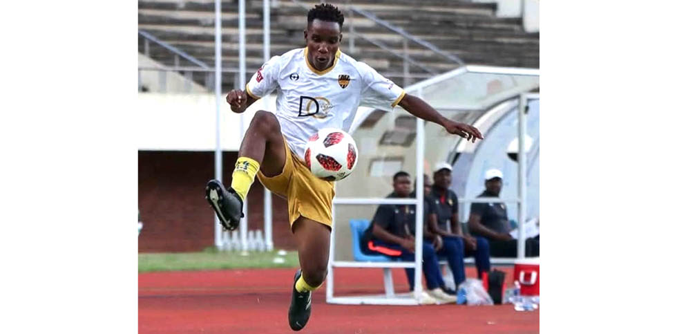 HIGH FLYER . . . Slippery winger, Charles Teguru, has been consistent in Manica Diamonds colours, creating scoring opportunities as well as grabbing some important goals like the one which made the difference against Dynamos last Saturday
