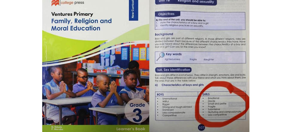 Textbook gender bias sparks debate