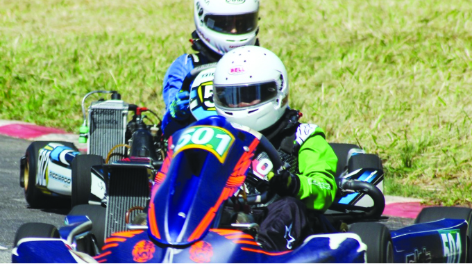 Trio steals the show in karting showdown