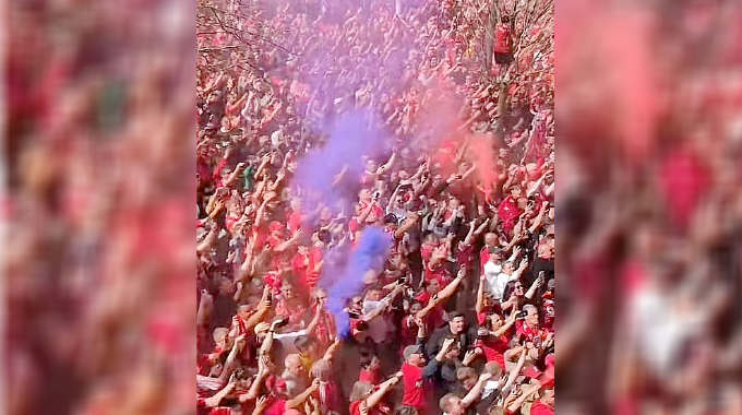 Rival fans prank Liverpool’s title celebrations