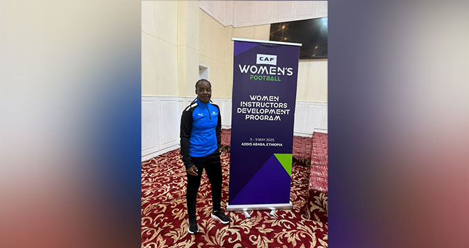 Mighty Warriors coach attends CAF women instructors’ development workshop