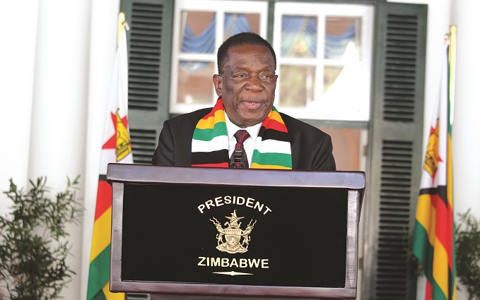 President Mnangagwa delivering his Africa Day message