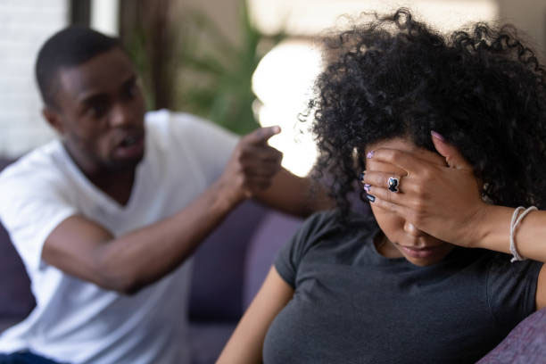 The boyfriend refuses to kiss or cuddle his girlfriend