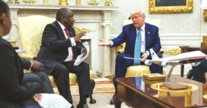 The cringeworthy optics in the Oval Office on Wednesday last week were nothing more than a threat against countries that might dare to reclaim their land