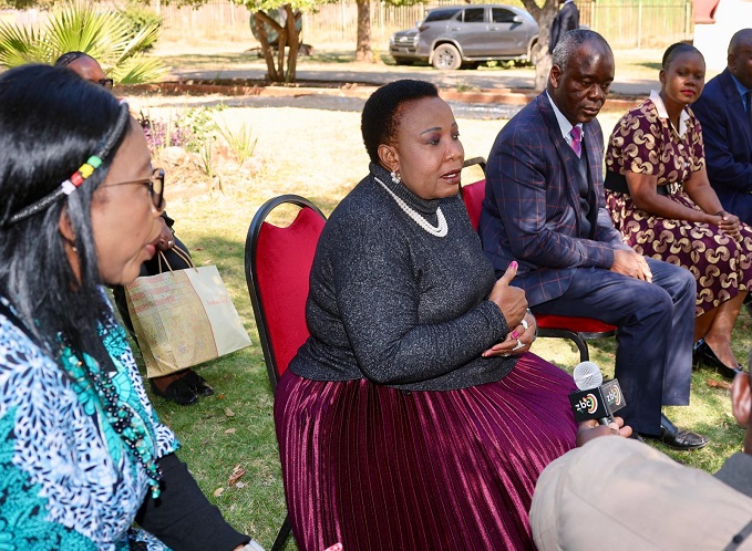 First Lady in heart-warming gesture at Churchill School . . .Extends goodies to affected learners