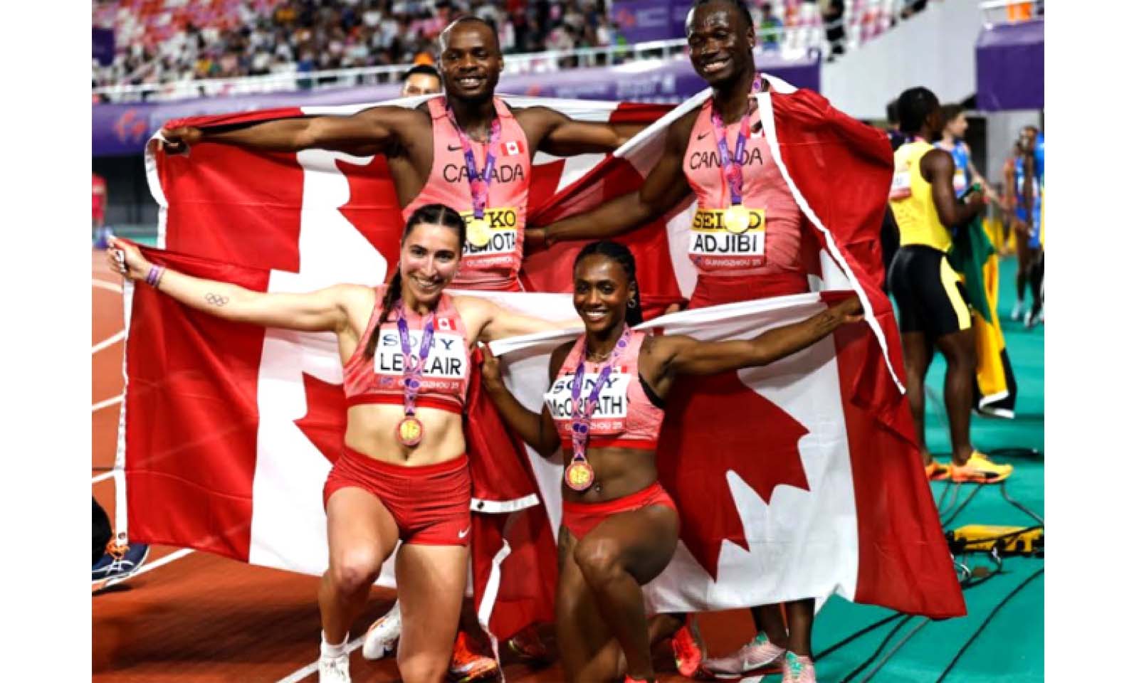 Canada win inaugural mixed 4x100m relay
