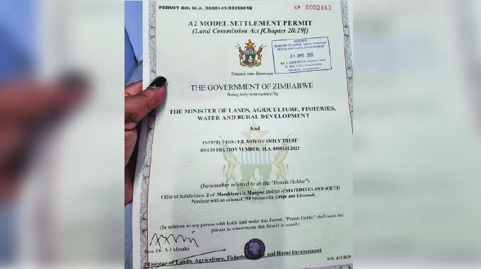 Late war veteran Cde Tafi Moyo’s family denied access to allocated farm