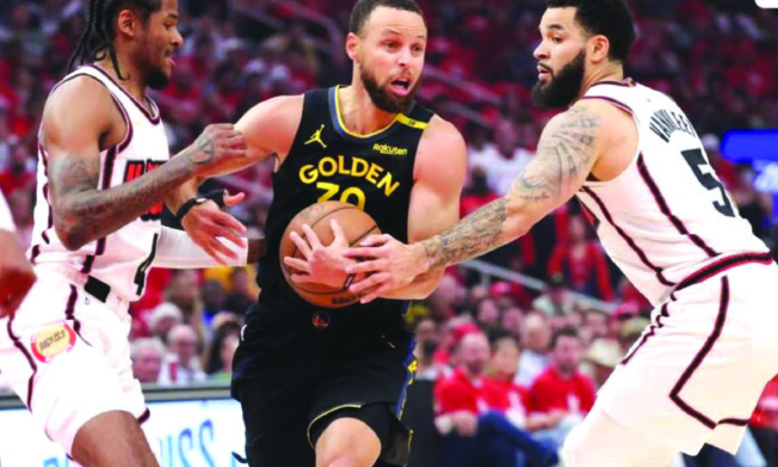 Warriors overcome Rockets in Game 7