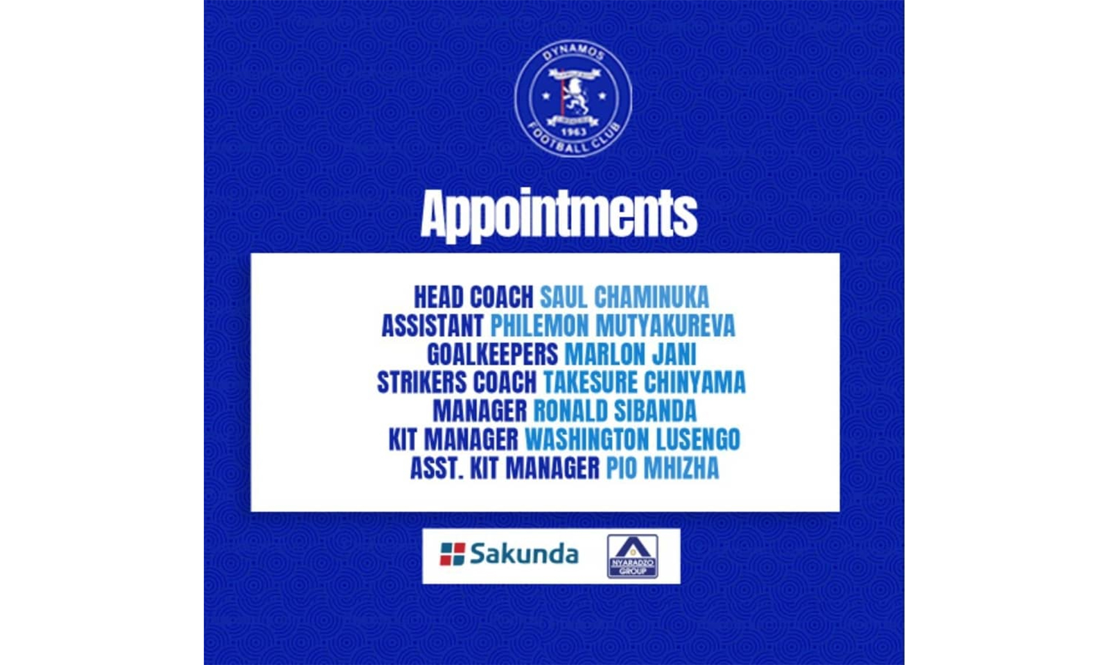 Dynamos confirm Chaminuka new coach