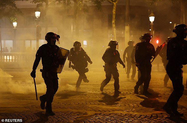 PSG ‘barbarians’ tear Paris apart: 294 arrested and 205 people injured, with a 17-year-old killed, in Champions League celebrations… as city braces for more chaos at tonight’s parade