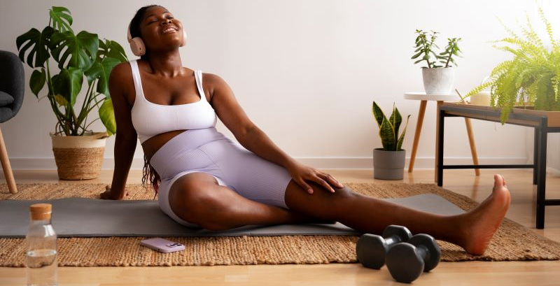 Easy bodyweight workouts will naturally increase body temperature while building strength and flexibility