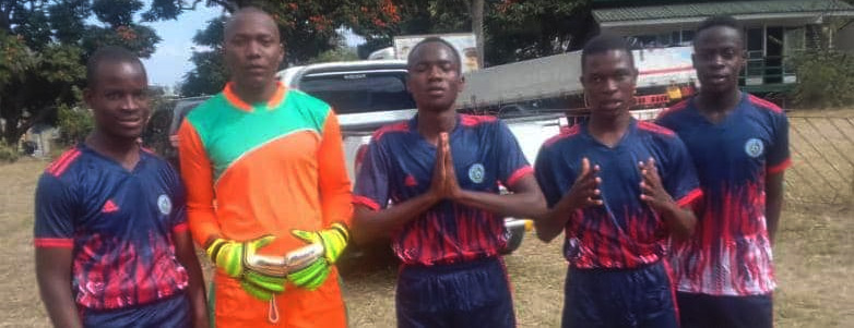 (From left) Glee Jerekete, keeper George Mutambanengwe, Mahlatse Ngarivhume, Fortune Manzou (captain) and Mude Marowa