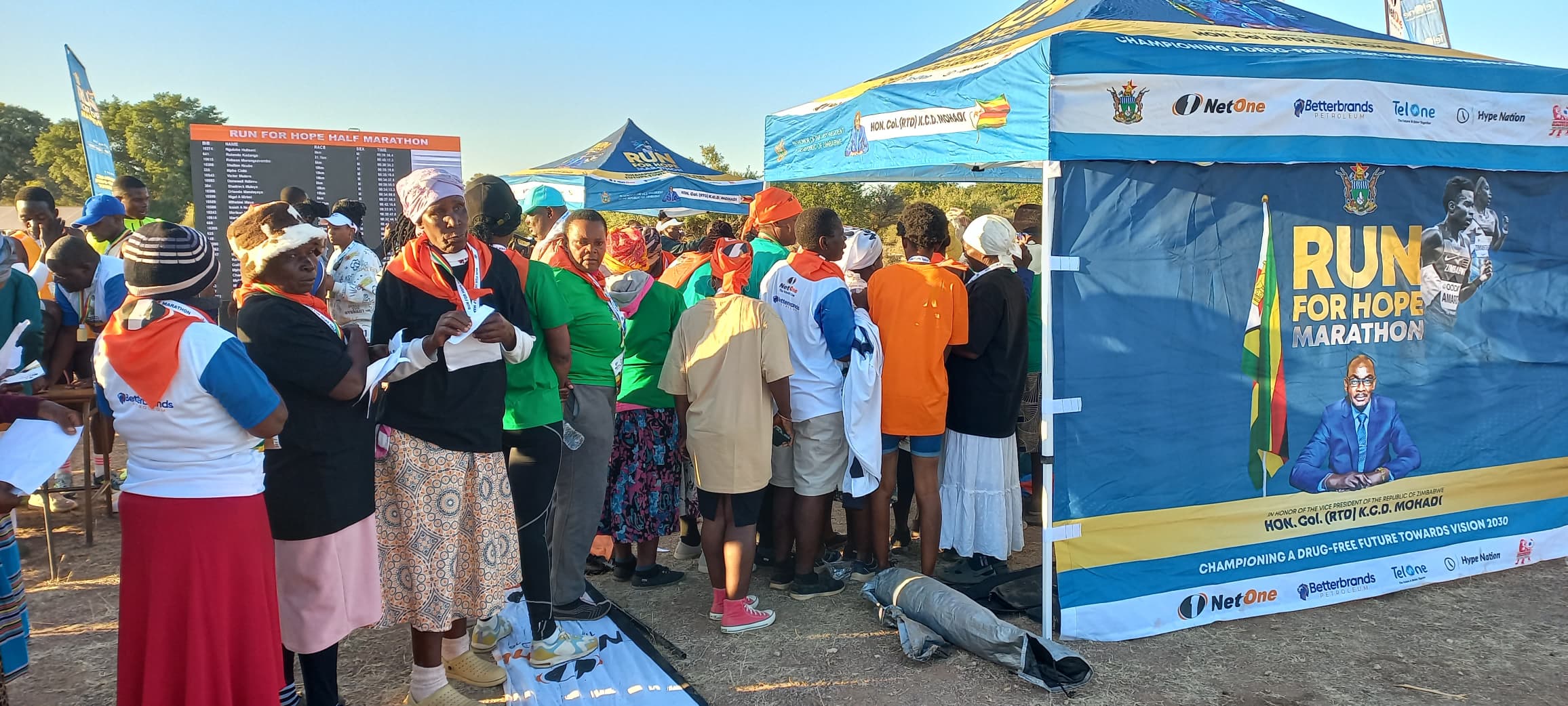 Scores turn up for VP Mohadi anti-drug abuse marathon