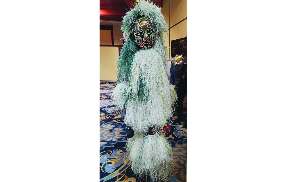 Joylene Mazemo in donning cultural outfit