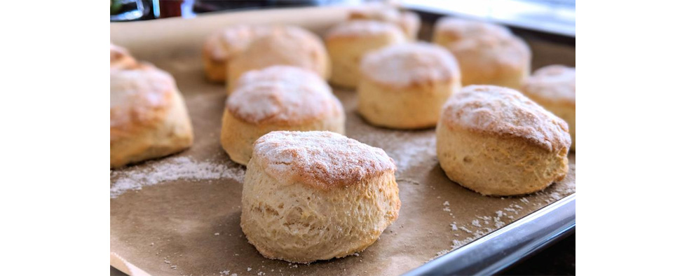 Scones in minutes, easy recipe for afternoon tea