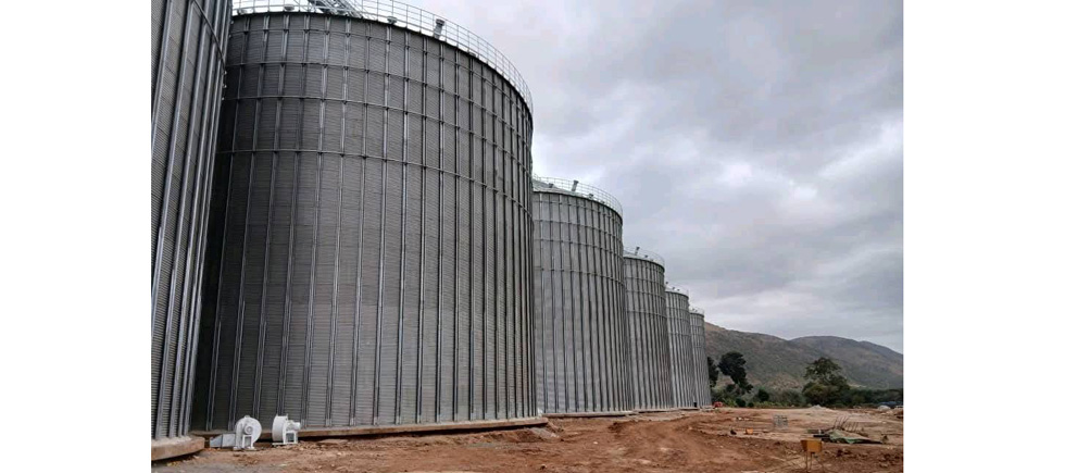 Silos at the Mutare GMB depot