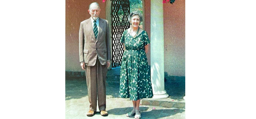Sir Stephen and Lady Virginia Courtauld at their La Rochelle home in December 1963