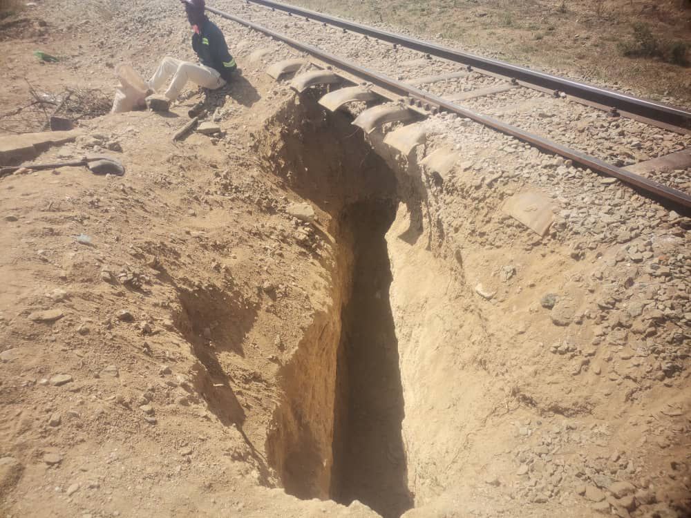TRACKED AND TRAPPED! Gold panner digs under railway line, faces 10 years behind bars