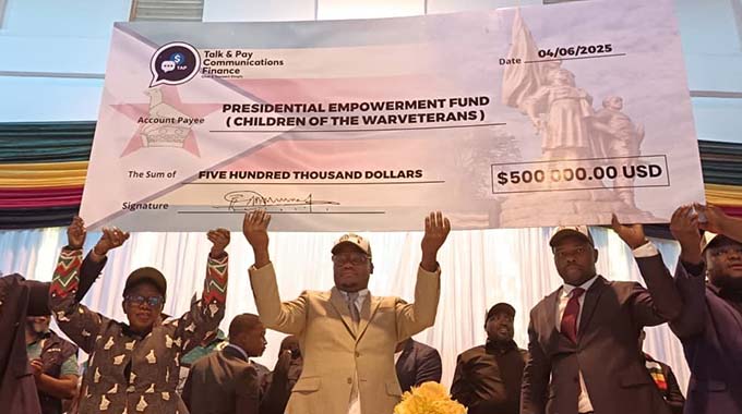 Government launches US$500 000 youth fund to empower children of war veterans