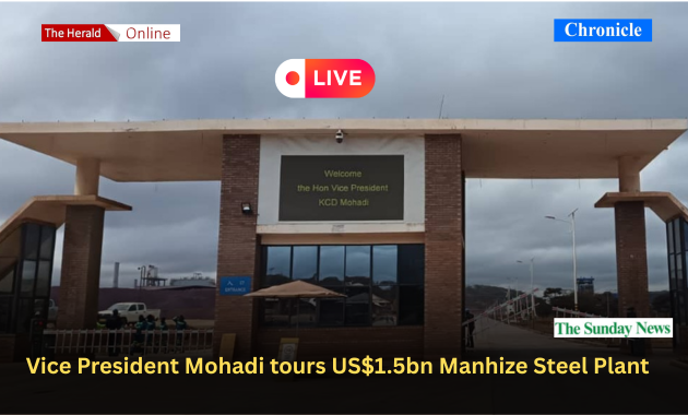 Vice President Mohadi tours US$1.5bn Manhize Steel Plant