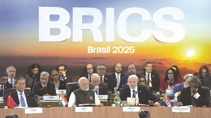 BRICS leaders at the bloc’s 17th annual summit in Rio de Janeiro, Brazil