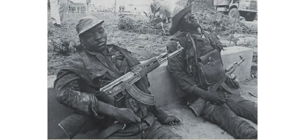Dead ZANLA guerrillas displayed for the media in July 1976. Despite all this, the guerilla fighters strengthened their resolve to fight