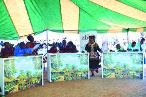 Schoolchildren battling out during the cultural quiz organised by Culture and Heritage Ambassador First Lady Dr Auxillia Mnangagwa in Matabeleland South yesterday