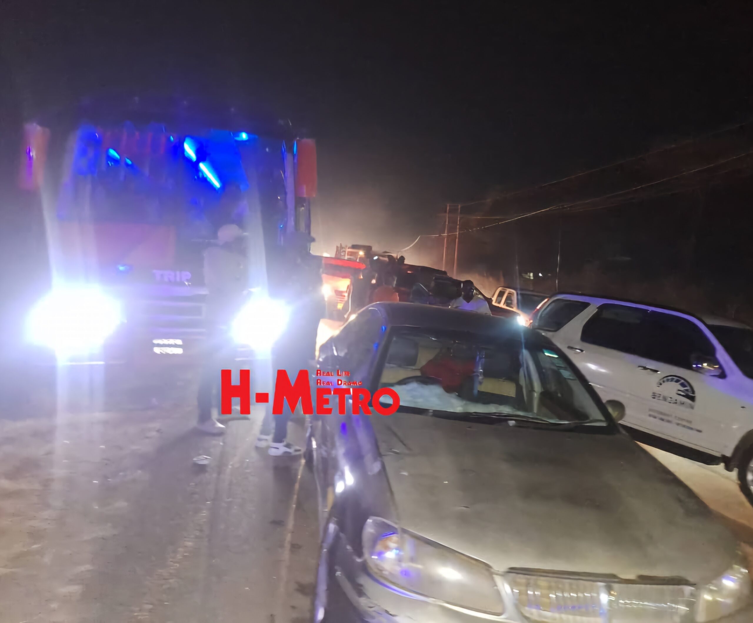 ANOTHER ACCIDENT NEAR DISASTER SCENE