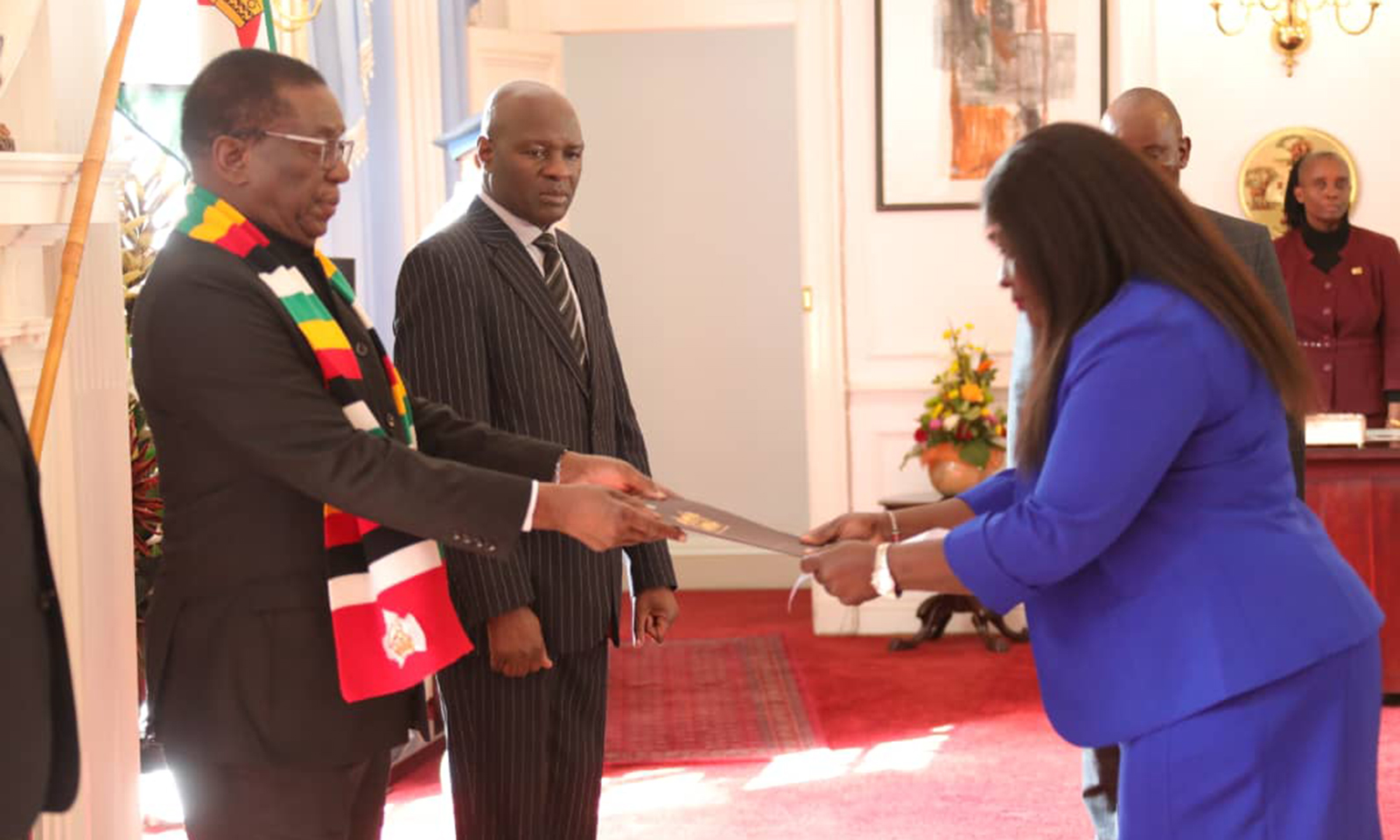 Kenya Ambassador presents credentials to President Mnangagwa